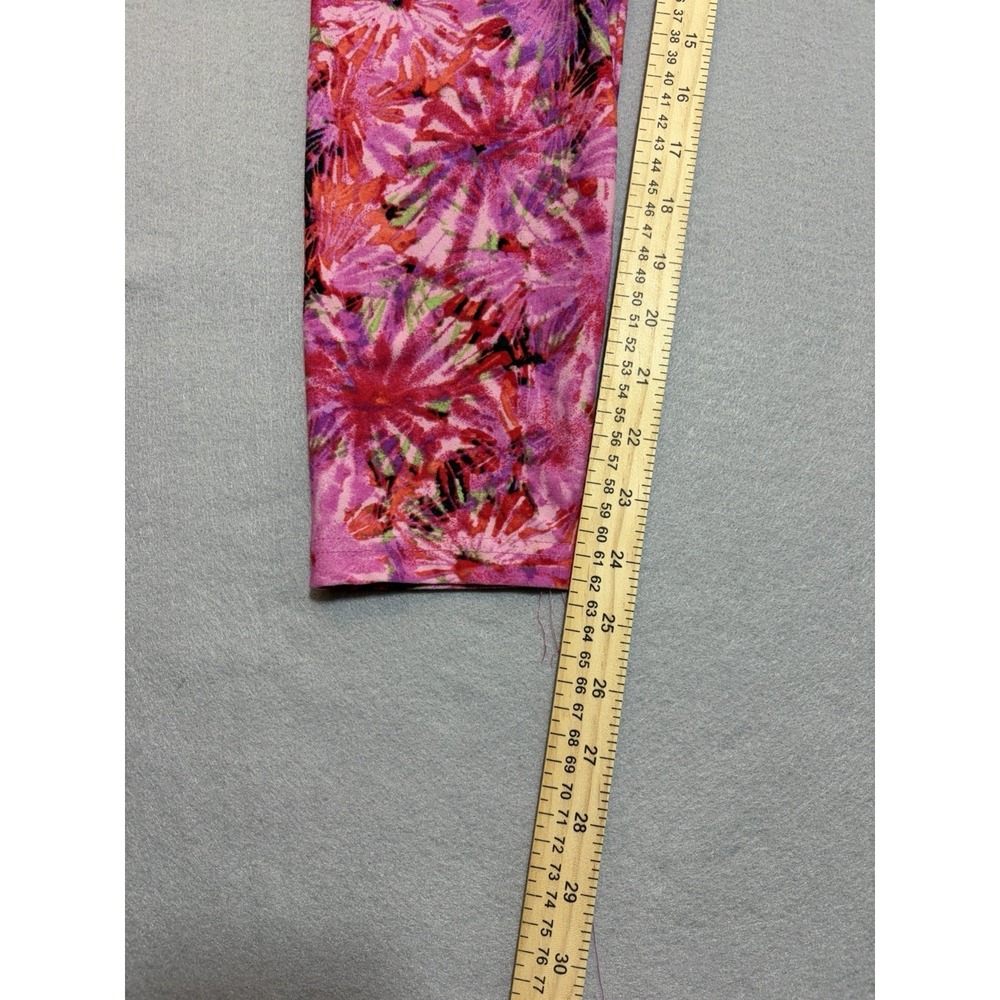 No Boundaries Womens XXL Pink Tie-Dye Leggings Stretch High Rise - Picture 4 of 7
